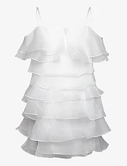 Malina - Kami mini dress with frills - party wear at outlet prices - white - 1