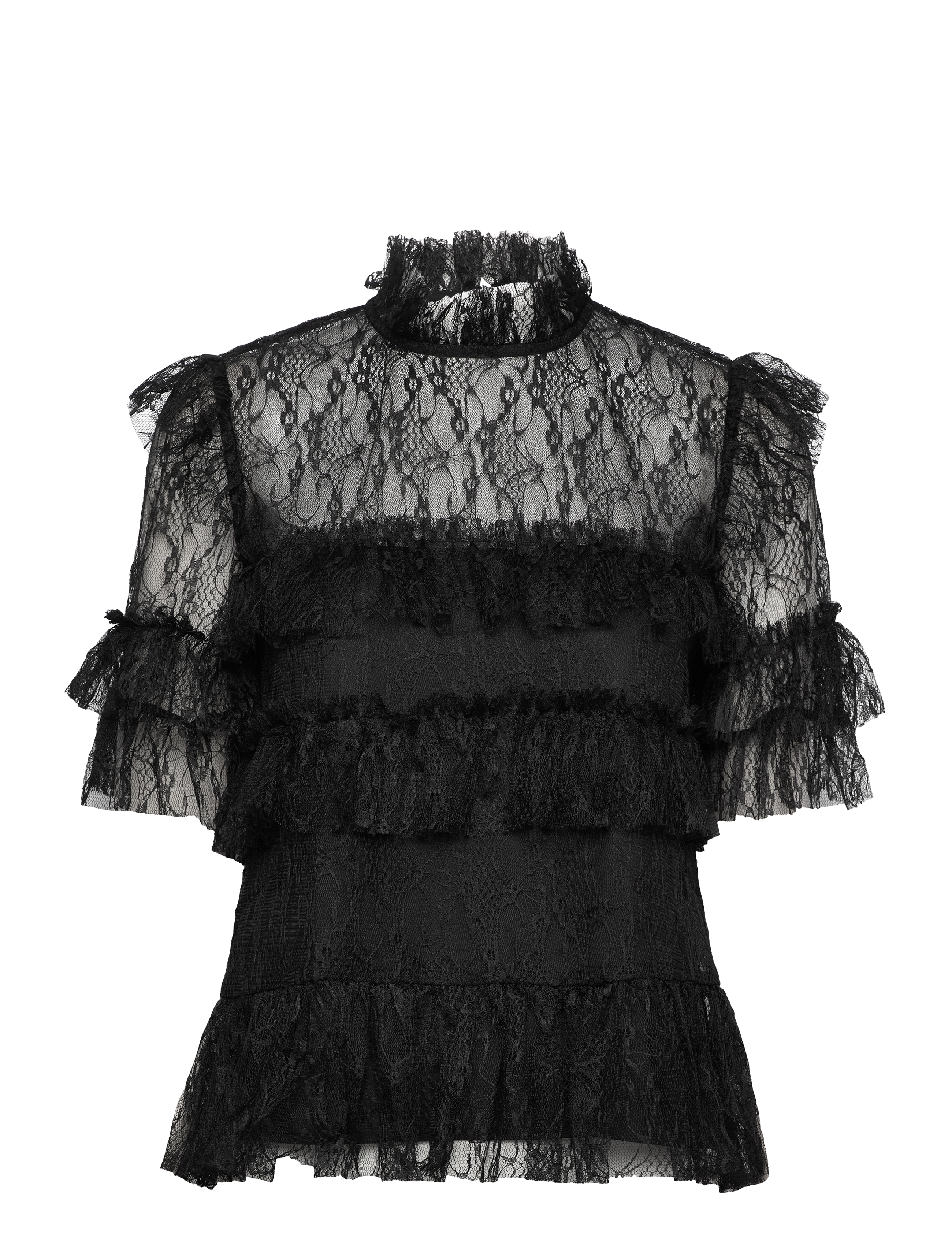 Malina Rachel Blouse - Bluser & Skjorter - BLACK / black
