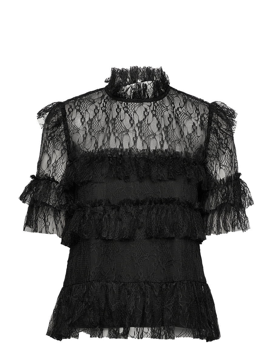Malina - Rachel Blouse - palaidinės trumpomis rankovėmis - black - 1