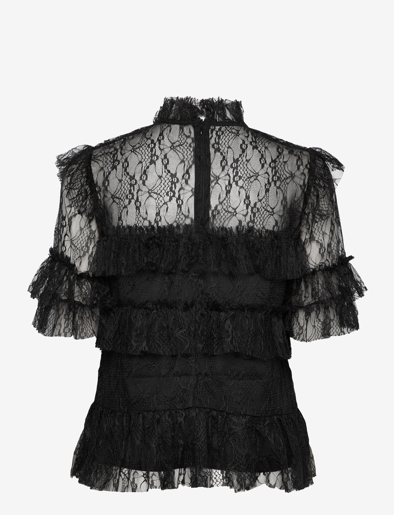 Malina - Rachel Blouse - kortärmade blusar - black - 2