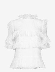 Malina - Rachel blouse - kortærmede bluser - white - 1