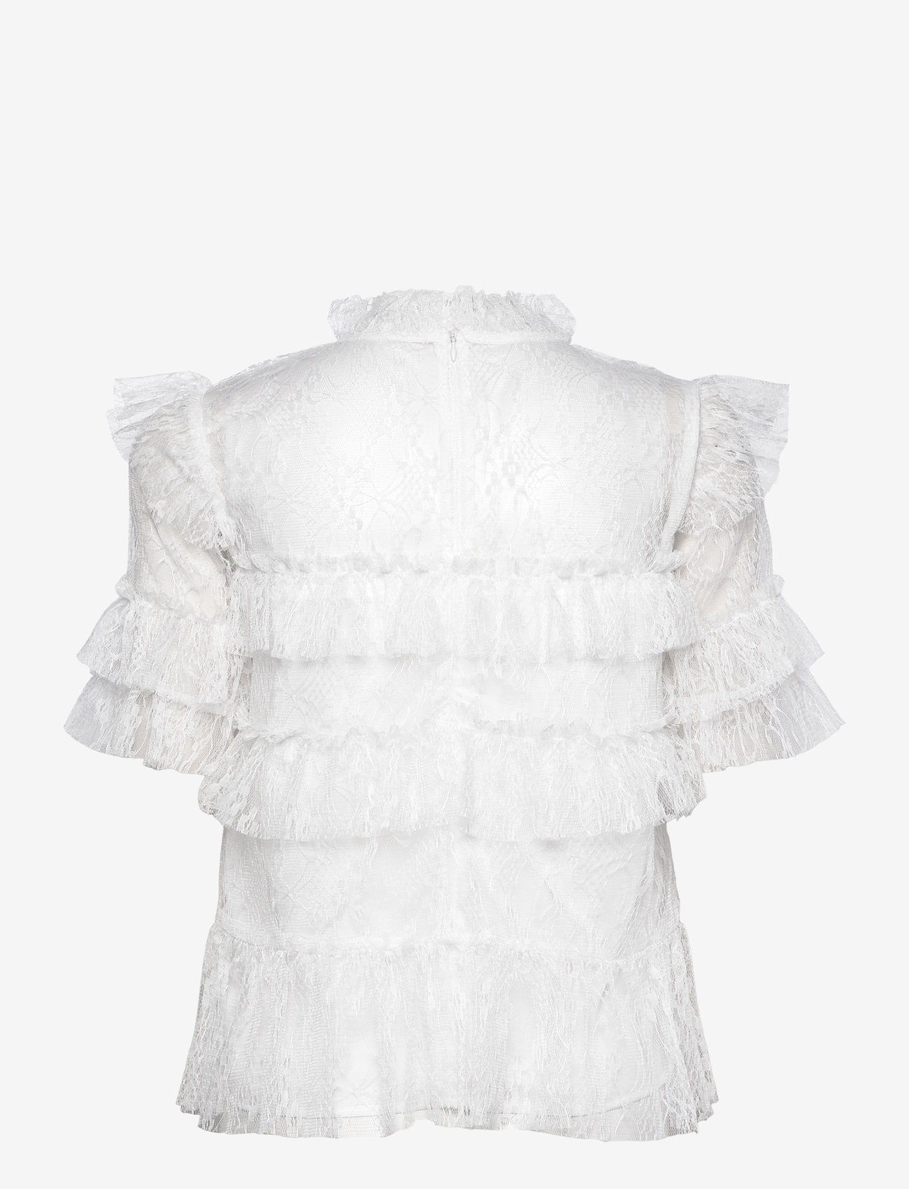 Malina - Rachel Blouse - kortärmade blusar - white - 1