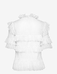 Malina - Rachel blouse - kortærmede bluser - white - 2