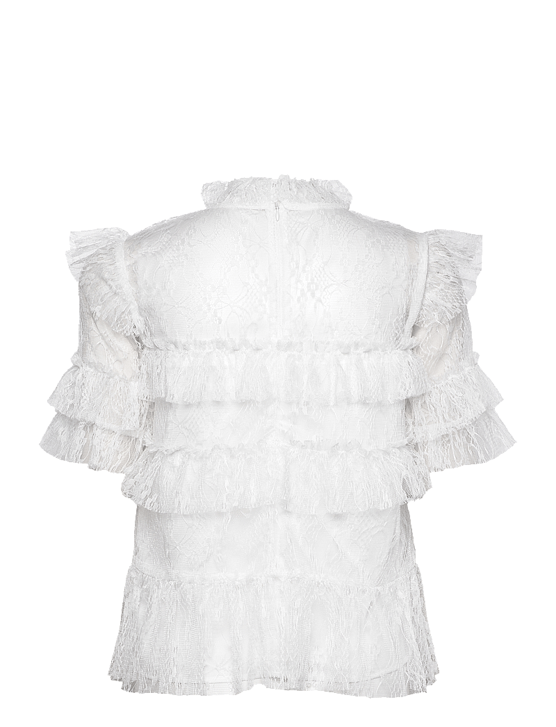 Malina - Rachel Blouse - kortärmade blusar - white - 1