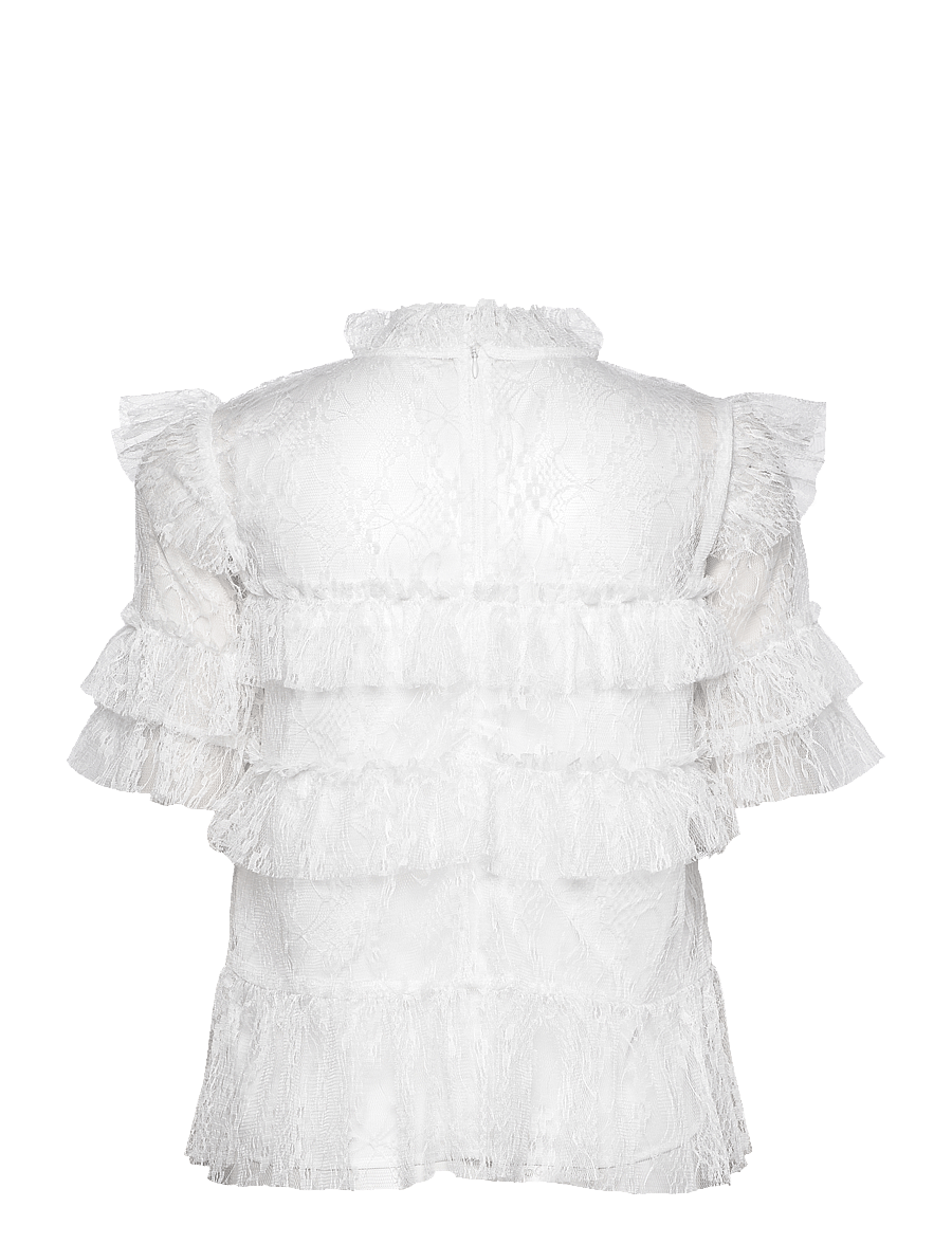 Malina - Rachel Blouse - lühikeste varrukatega pluusid - white - 1