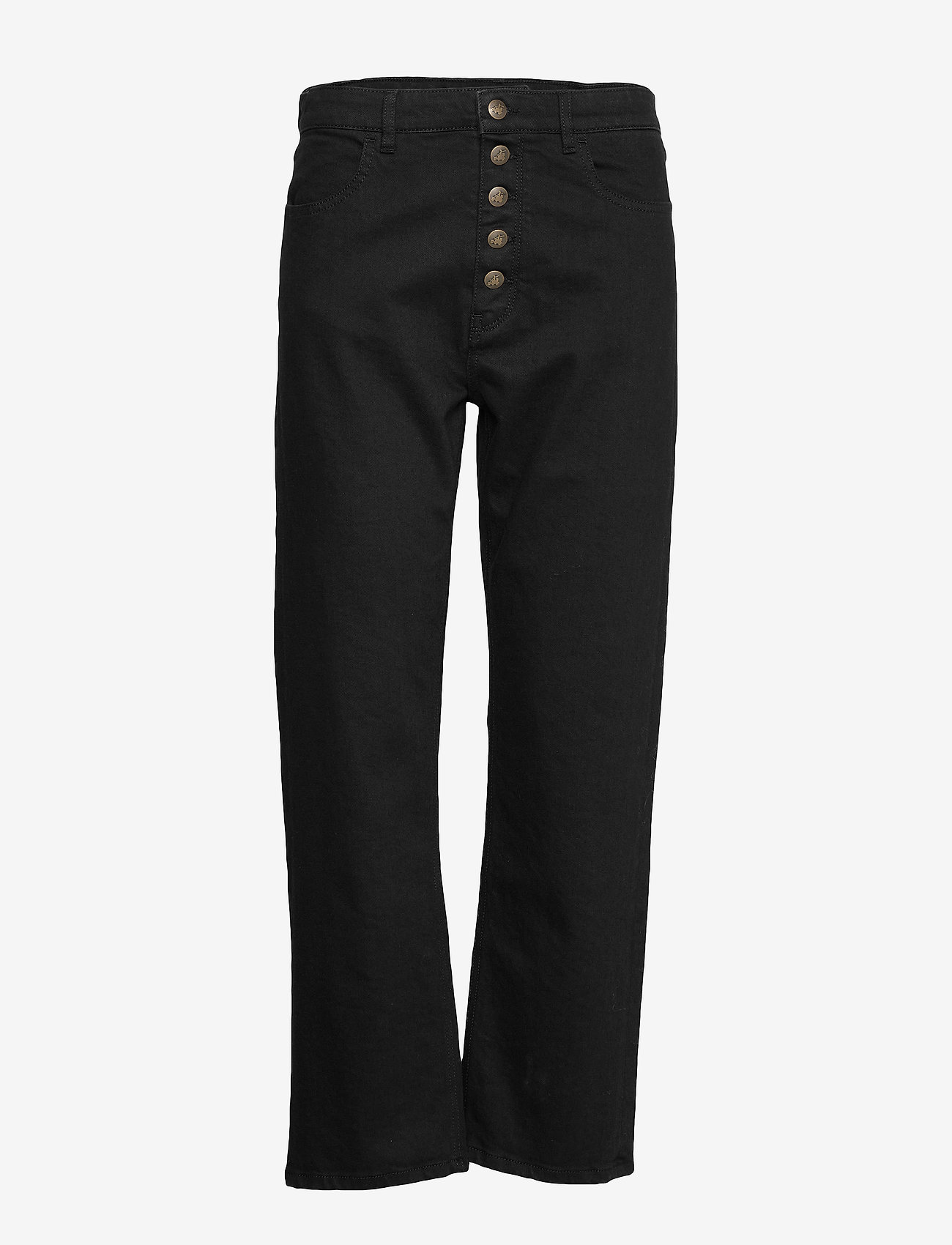 Malina - Edith high-rise denim jeans - tiesaus kirpimo džinsai - black - 0