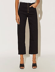 Malina - Edith high-rise denim jeans - tiesaus kirpimo džinsai - black - 2