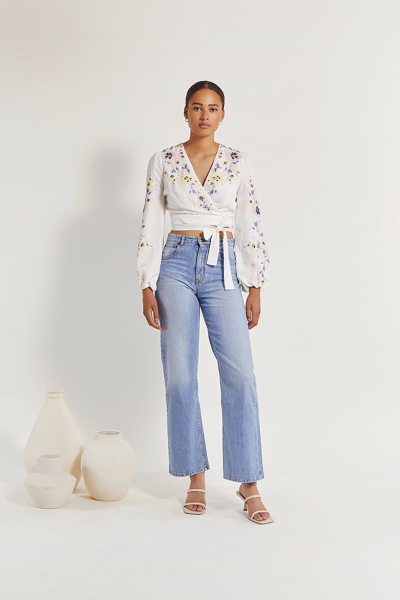 Malina - Alma jeans - raka jeans - washed blue - 0