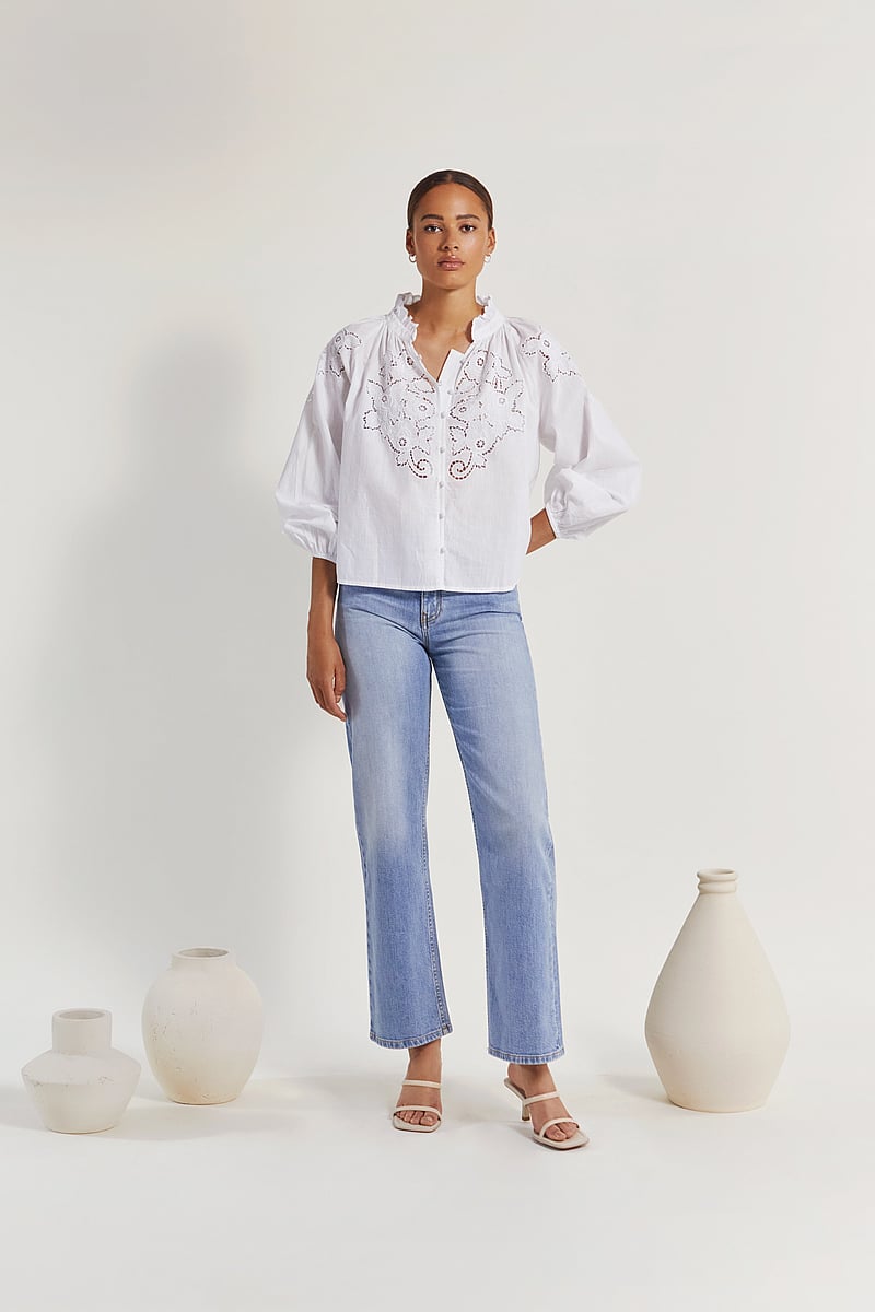 Malina - Alma jeans - raka jeans - washed blue - 3