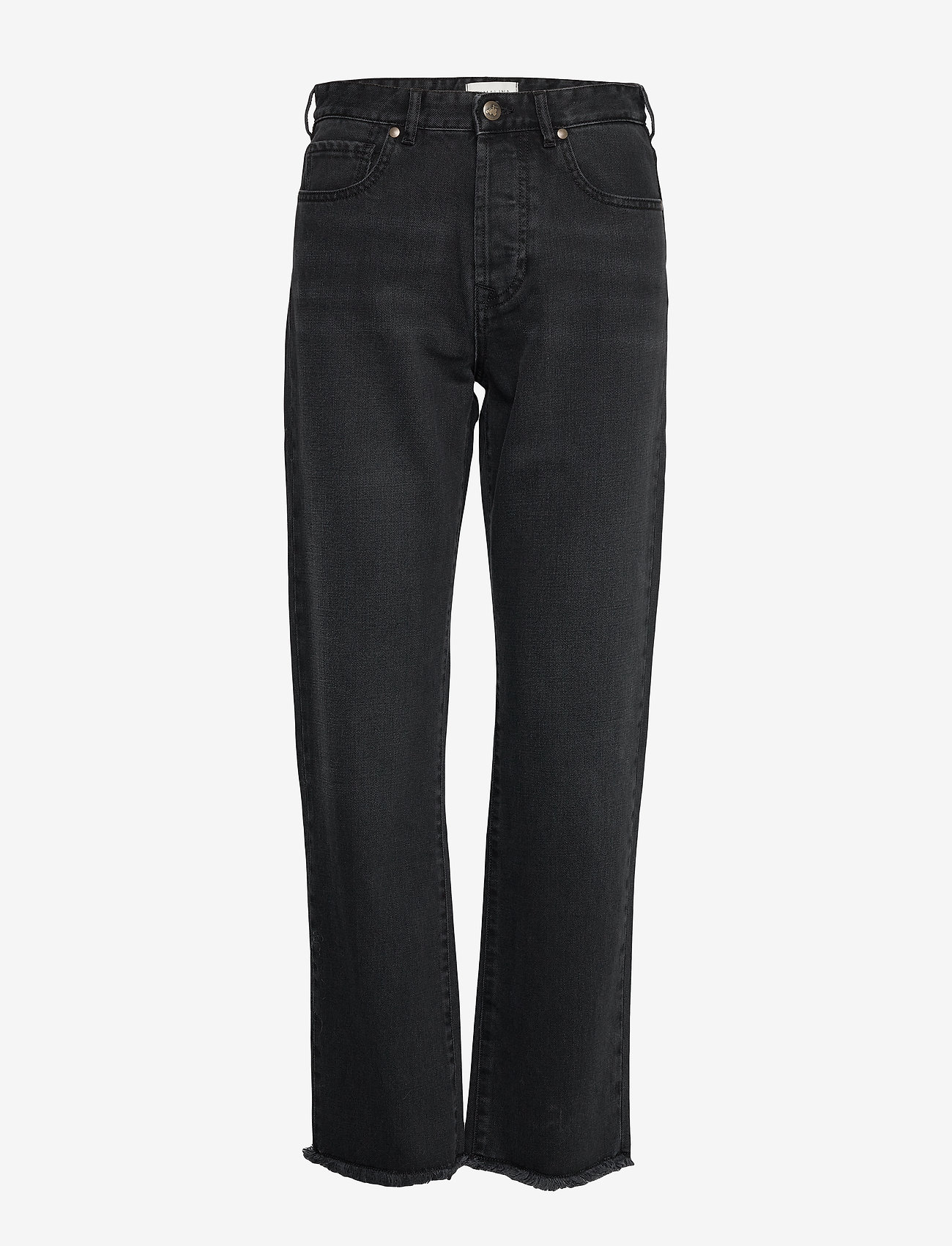 By Malina - Alexa high-rise denim jeans - proste dżinsy - black - 1
