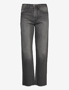 Alexa high-rise denim jeans, Malina