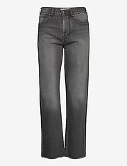 By Malina - Alexa high-rise denim jeans - straight jeans - washed grey - 1