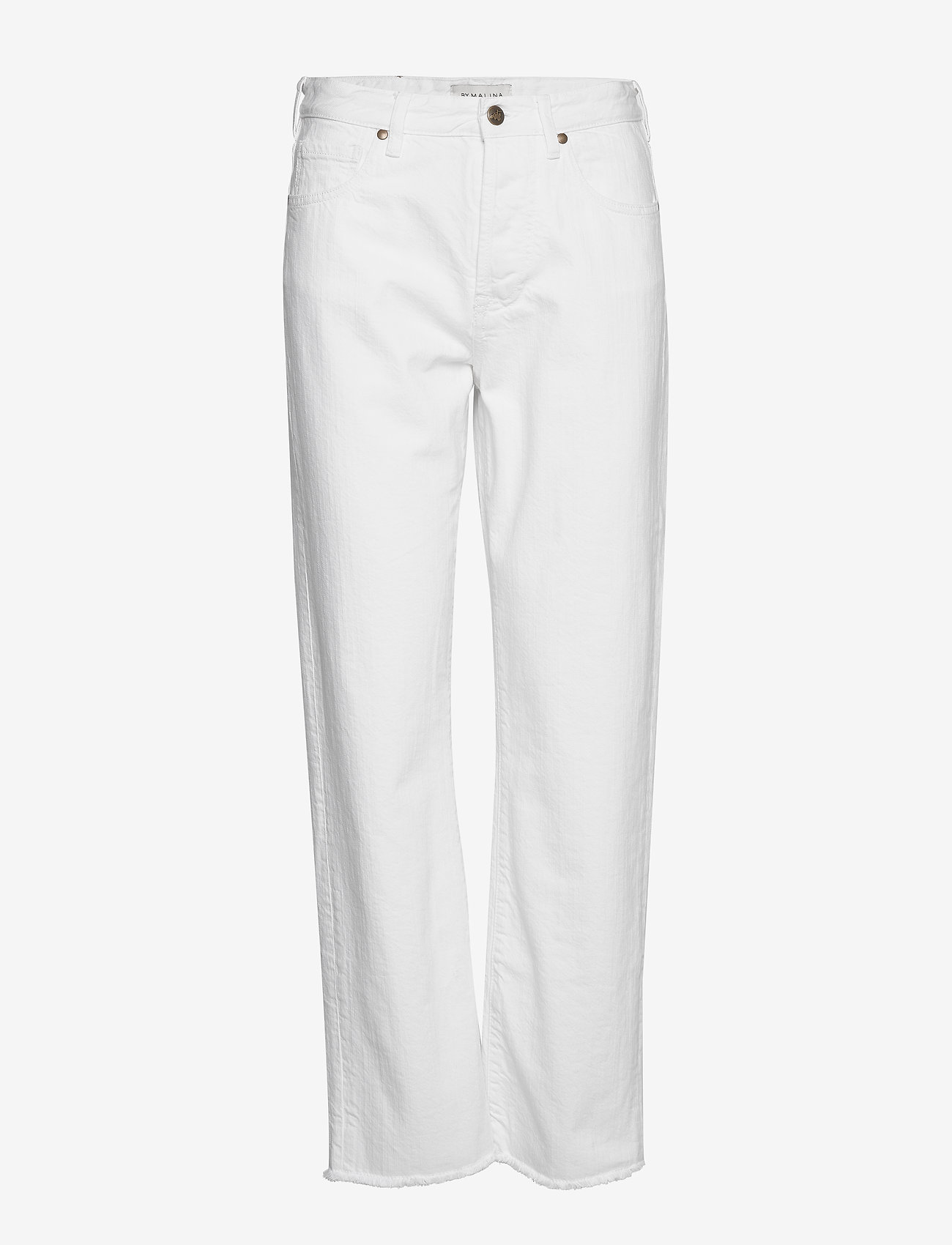 Malina - Alexa high-rise denim jeans - proste dżinsy - white - 0
