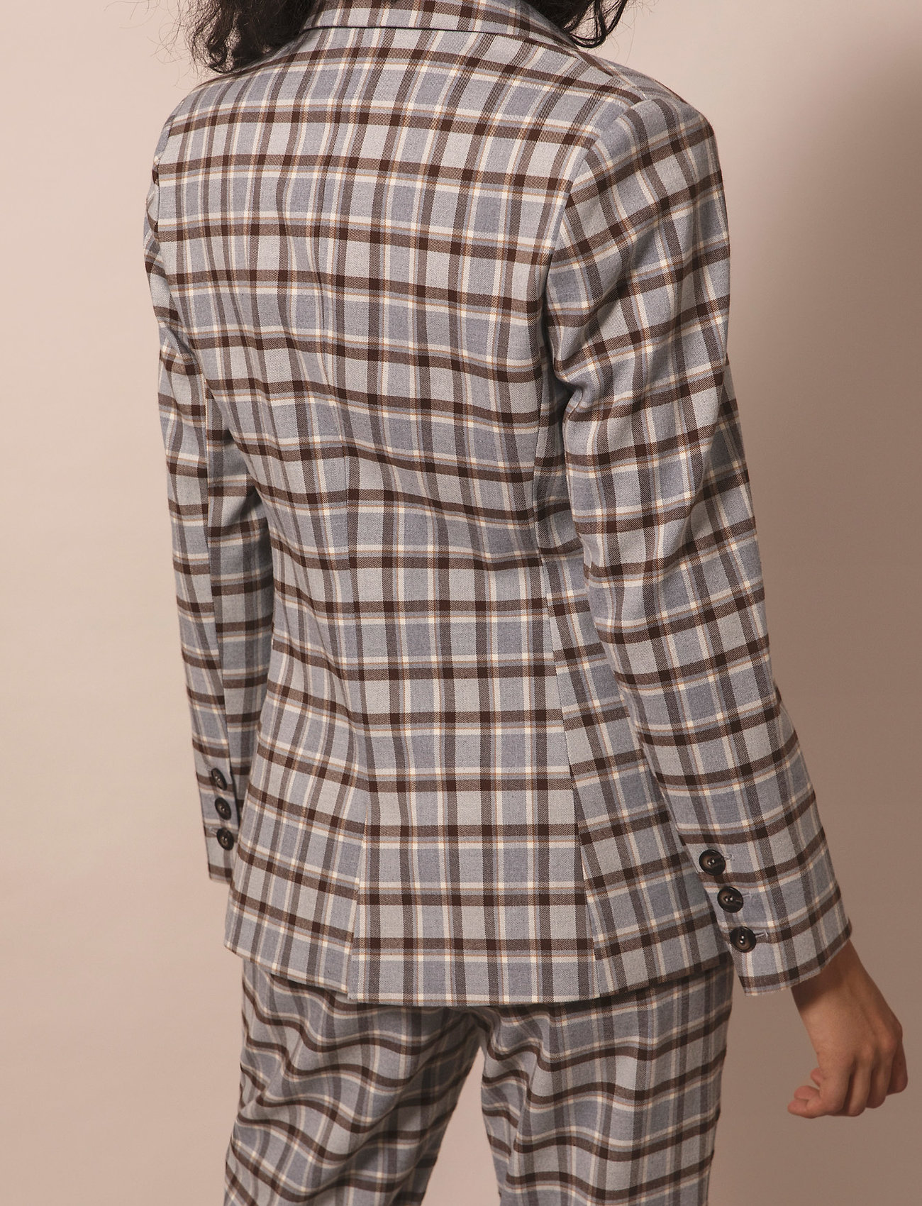 By Malina - Karah blazer - grey checker - 4