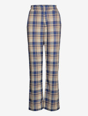 Malina - Rosetta pants - tailored trousers - blue check - 0