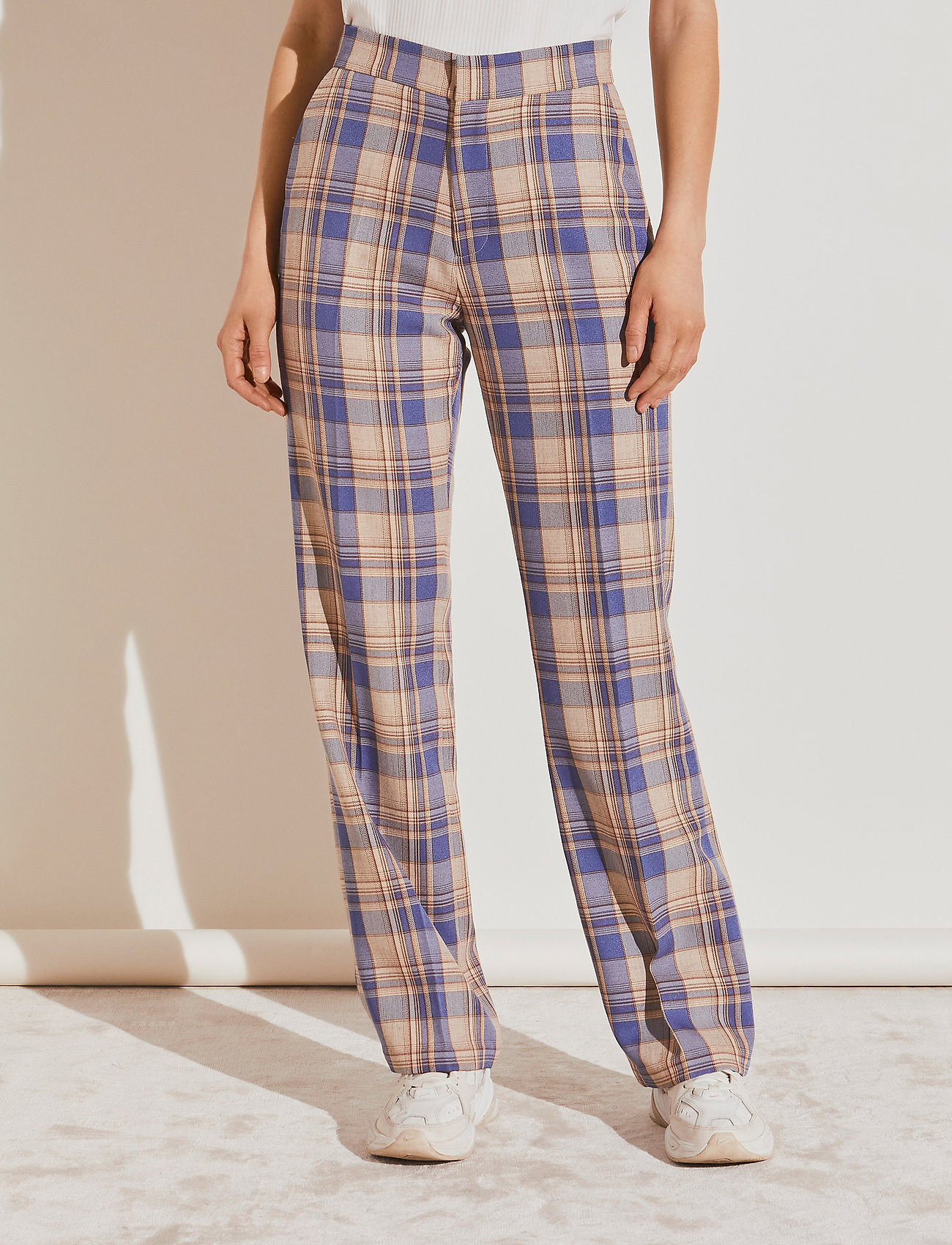Malina - Rosetta pants - habitbukser - blue check - 3