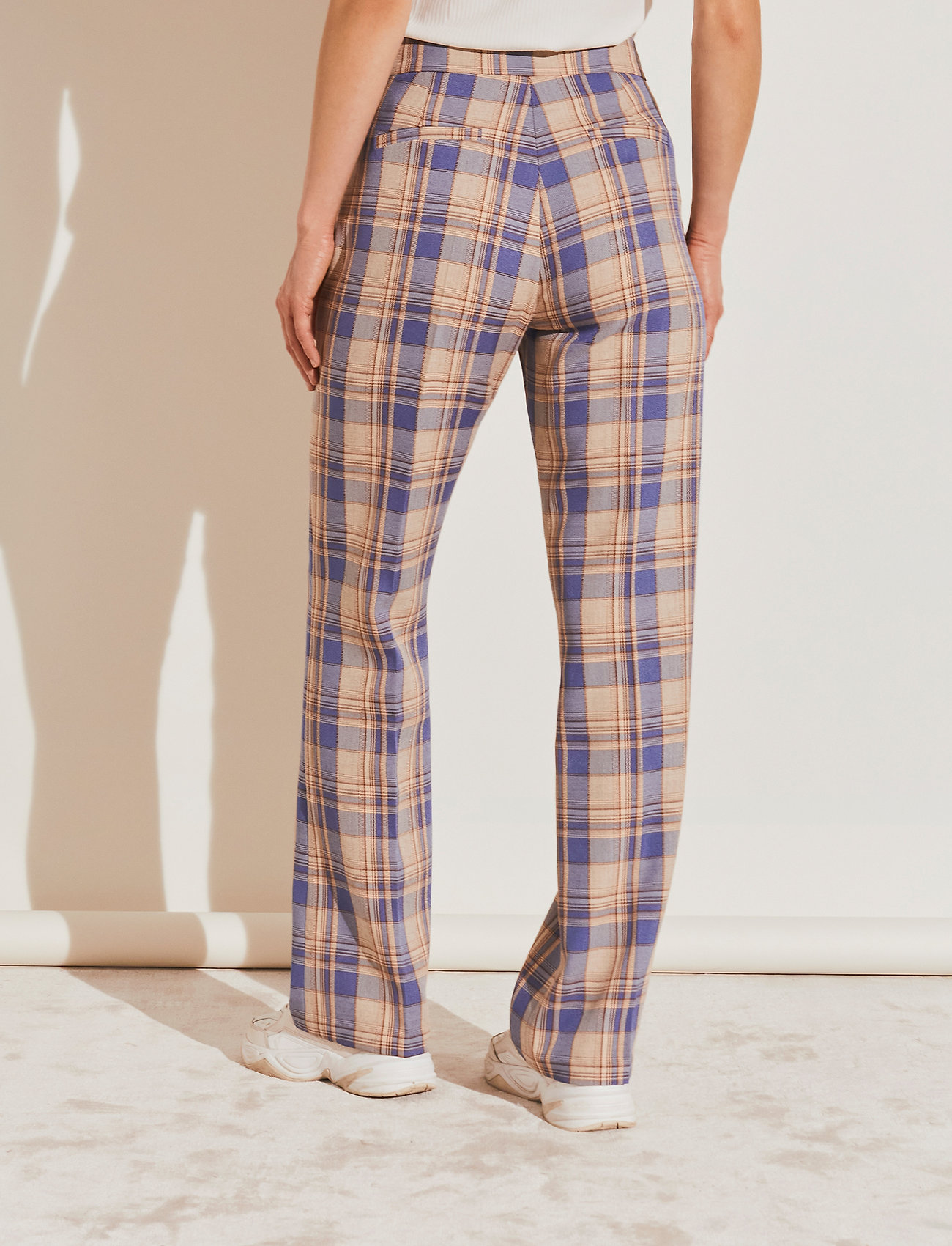 Malina - Rosetta pants - habitbukser - blue check - 4