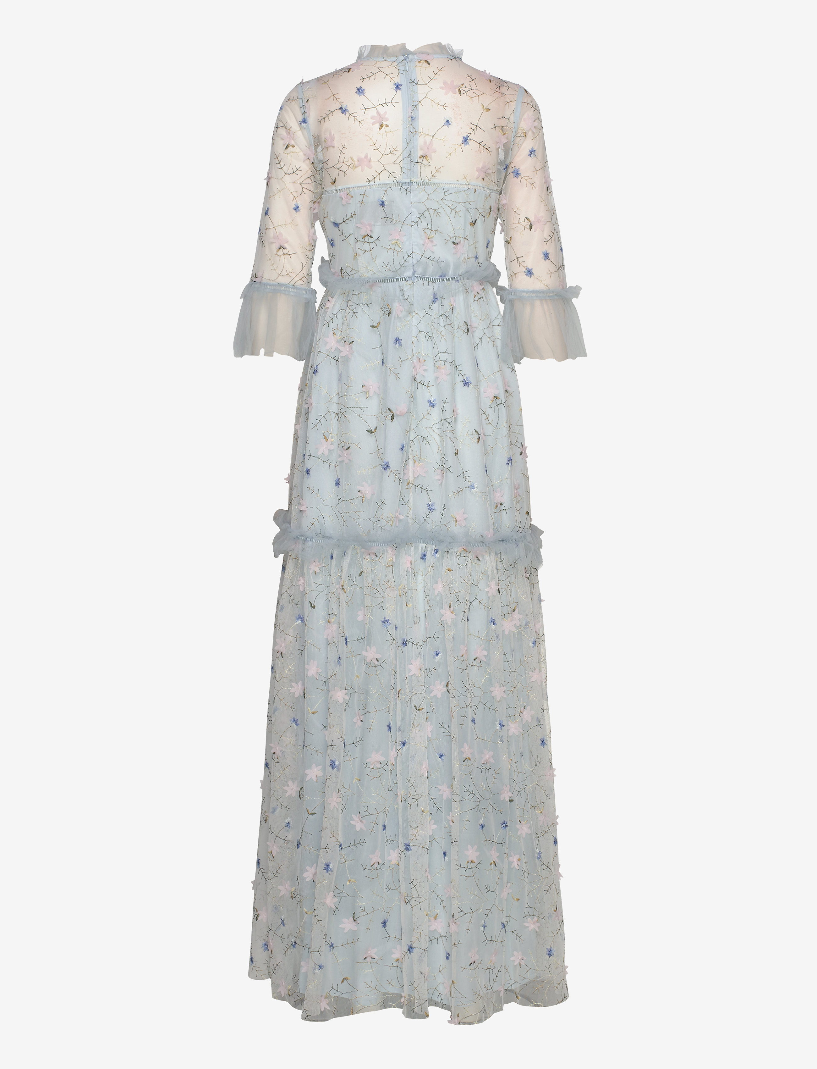 By Malina - Alva dress - pastel blue flower - 1
