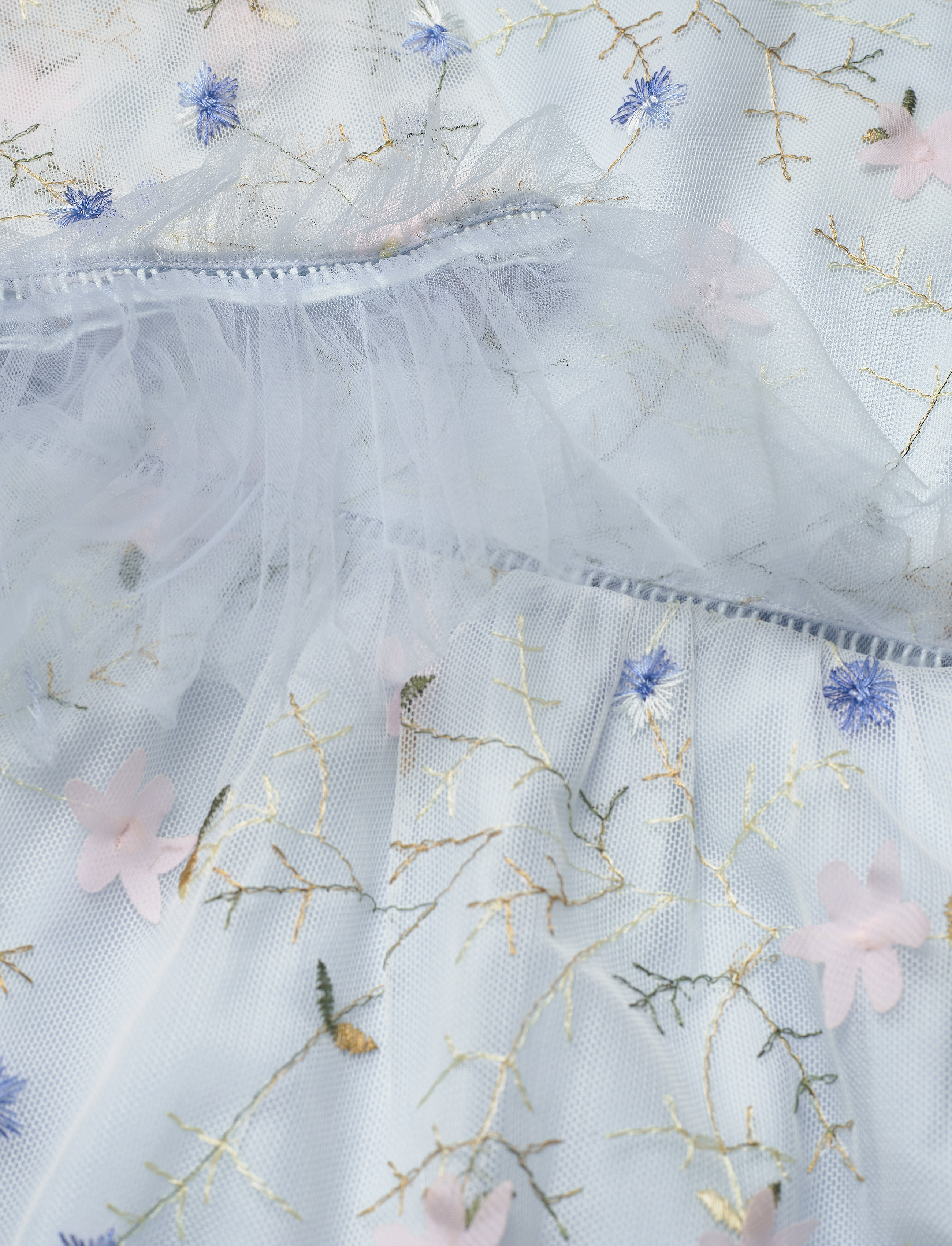By Malina - Alva dress - pastel blue flower - 3