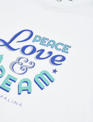 Malina - Mini Dream tee - kortærmede t-shirts - white - 2