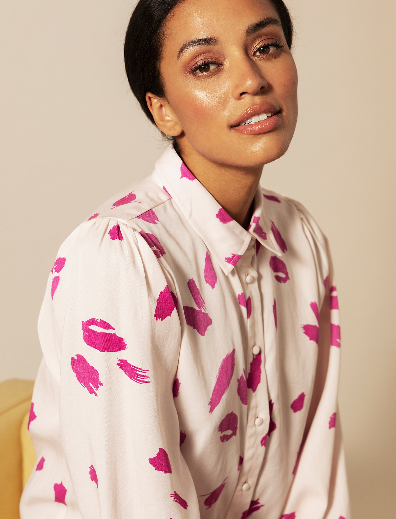 By Malina - Fernanda shirt - brushed cerise - 3