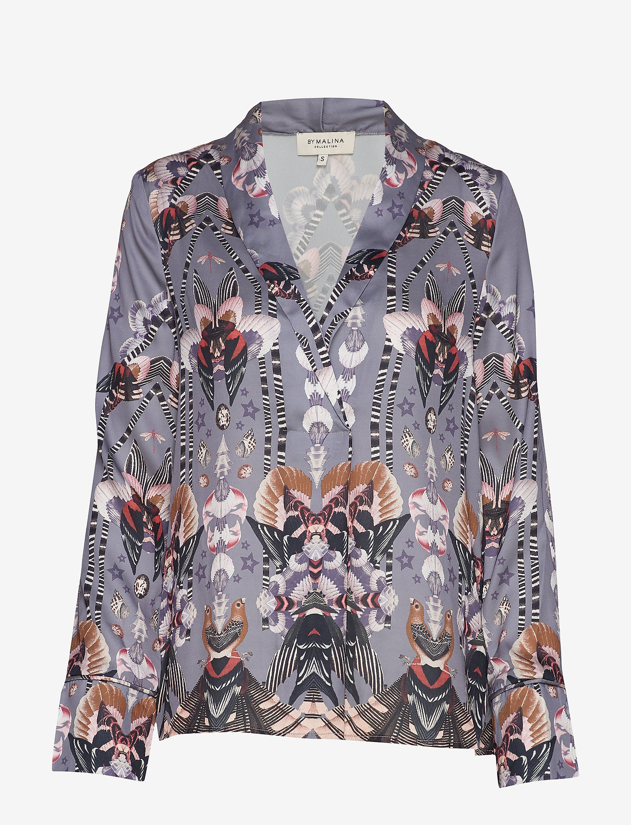 By Malina - Daria blouse - romana steel grey - 1