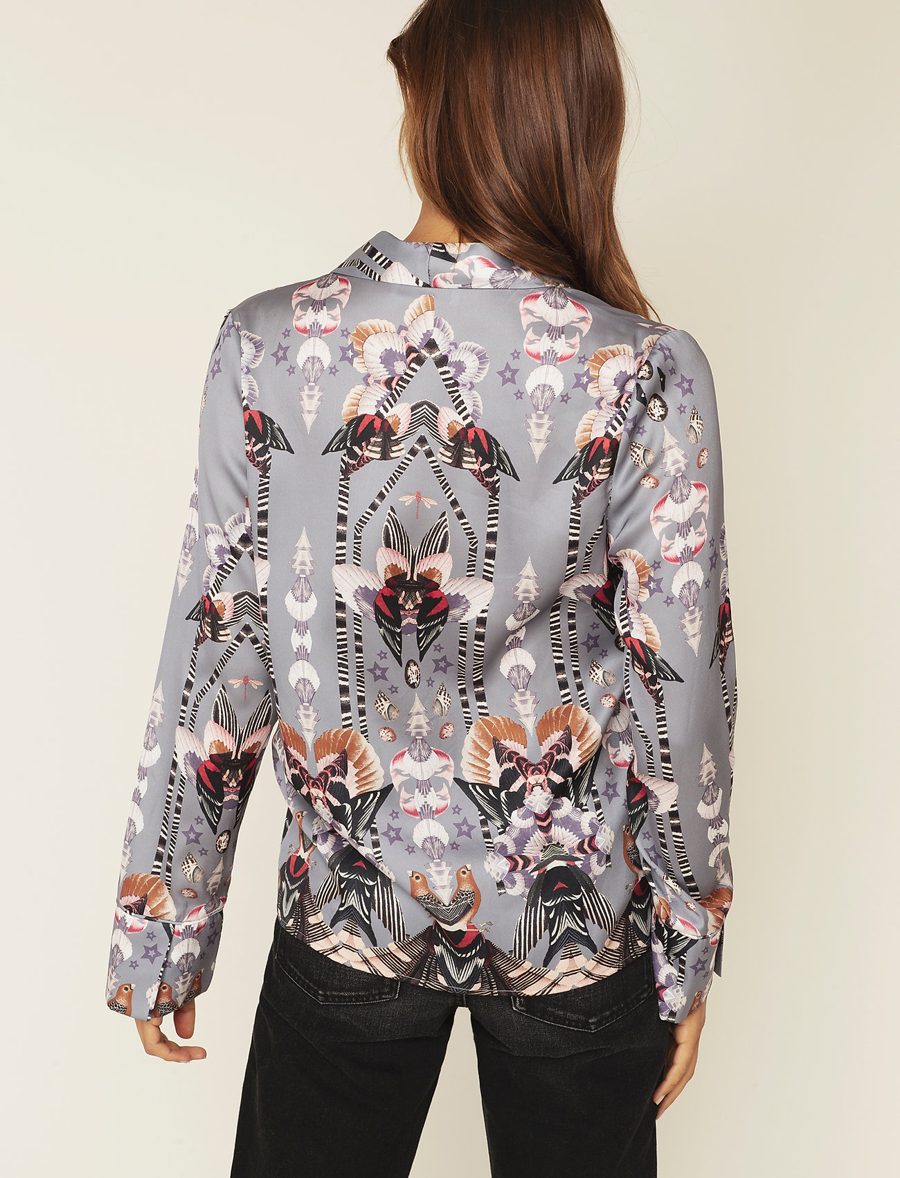Malina - Daria blouse - romana steel grey - 3