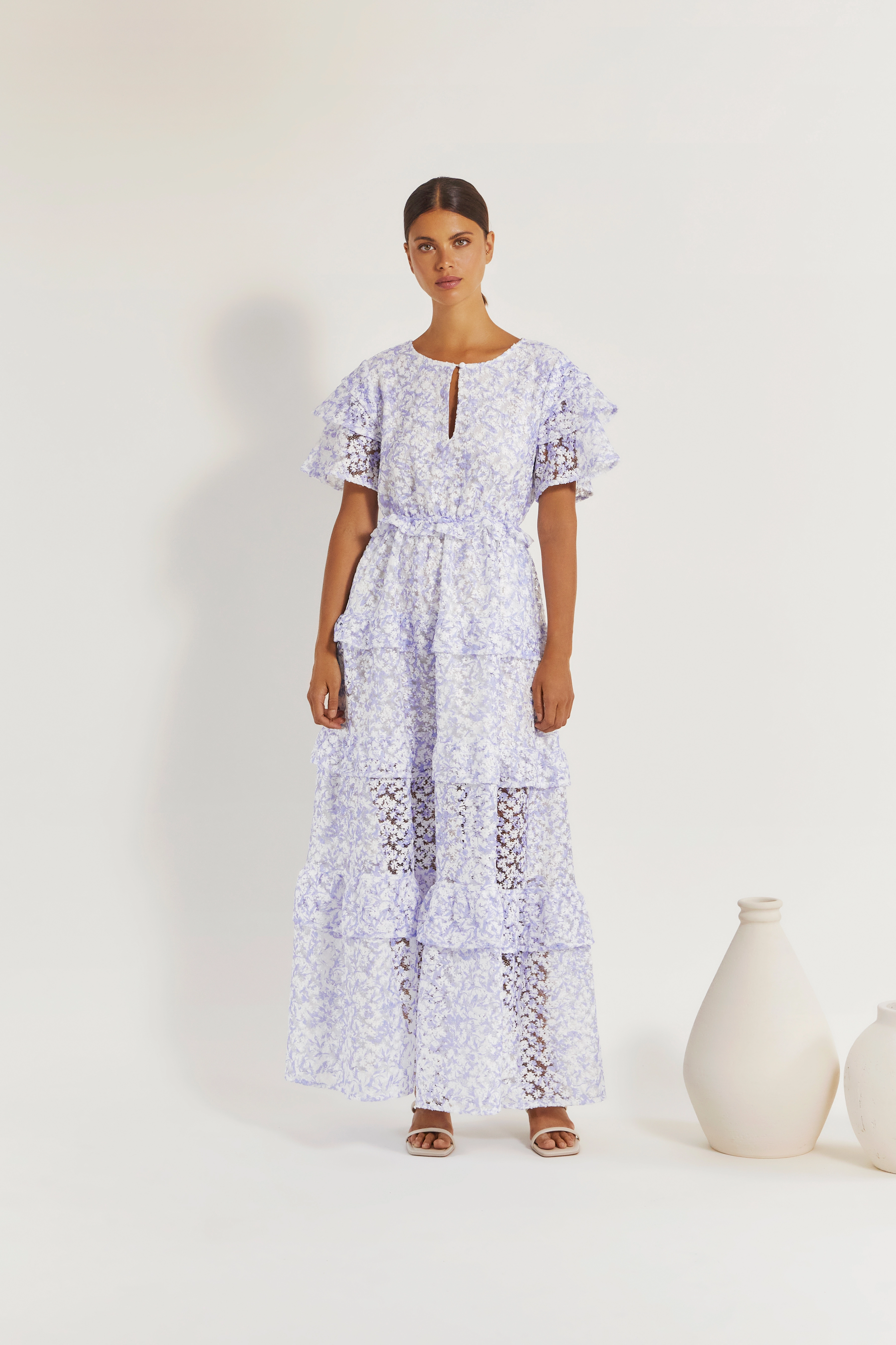 By Malina - Lilly dress - blue flower - 2