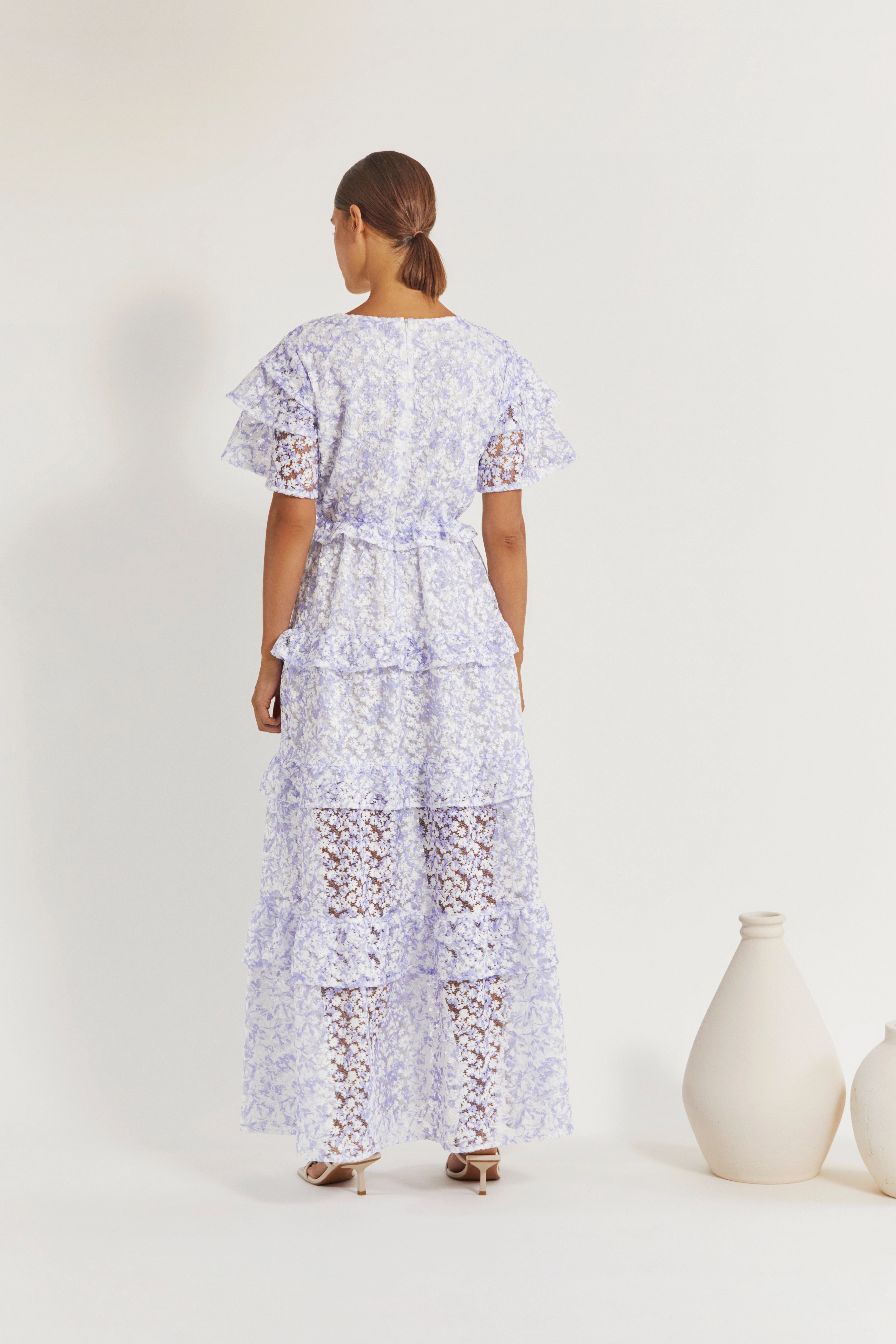 By Malina - Lilly dress - blue flower - 3