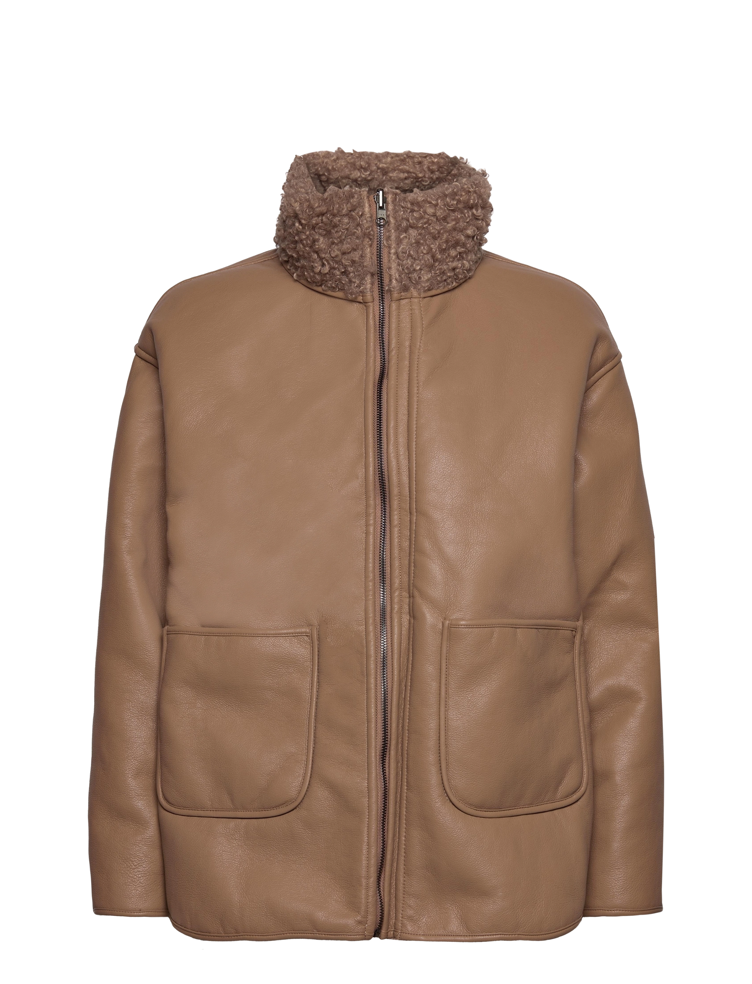 By Malina - Iris faux fur jacket - nougat - 2