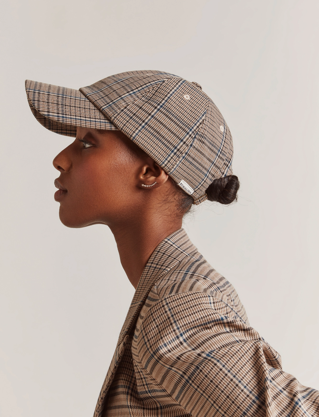 By Malina - Lumi cap - beige check - 4