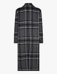 Malina - Vivian double breasted tailored wool coat - winter coats - grey check - 1
