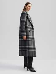 Malina - Vivian double breasted tailored wool coat - pitkät talvitakit - grey check - 4
