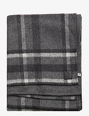 Malina - Faith double sided wool scarf - szaliki zimowe - grey check - 1