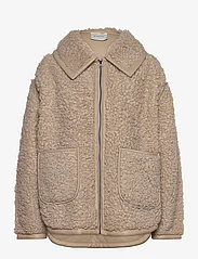 Malina - Miriam oversized faux fur jacket - tekoturkit - creme - 0