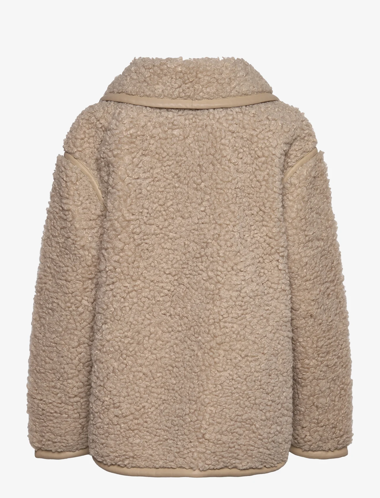 Malina - Miriam oversized faux fur jacket - kunstpelz - creme - 1