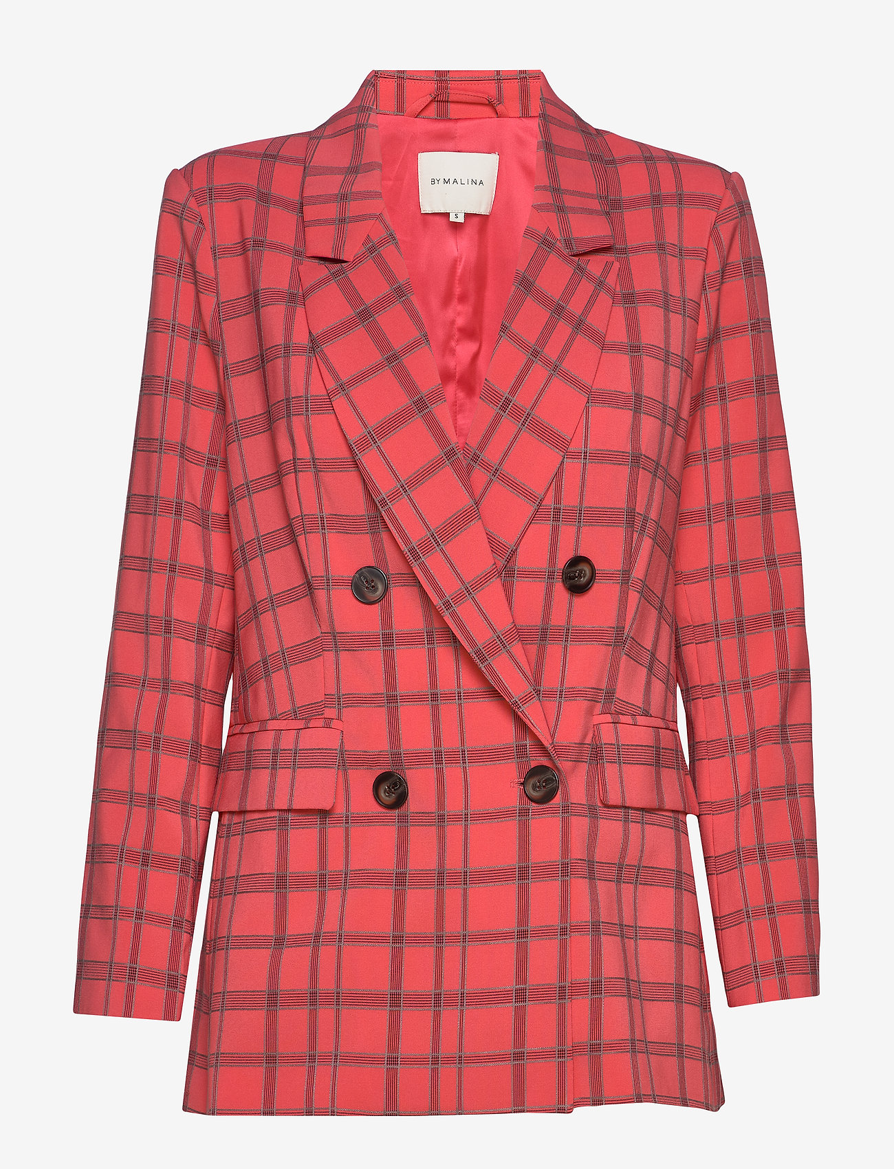 By Malina - Flora blazer - coral checker - 0