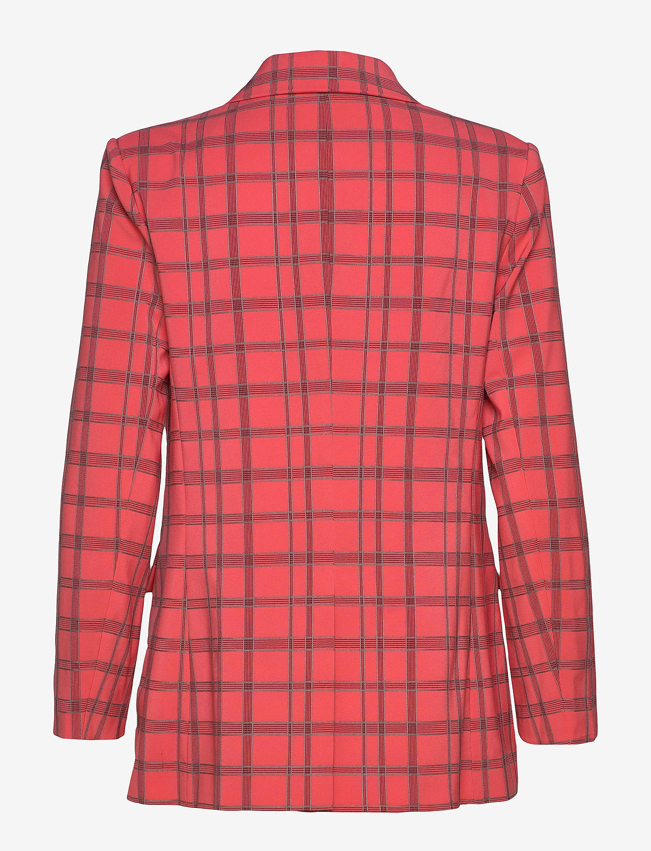 By Malina - Flora blazer - coral checker - 1