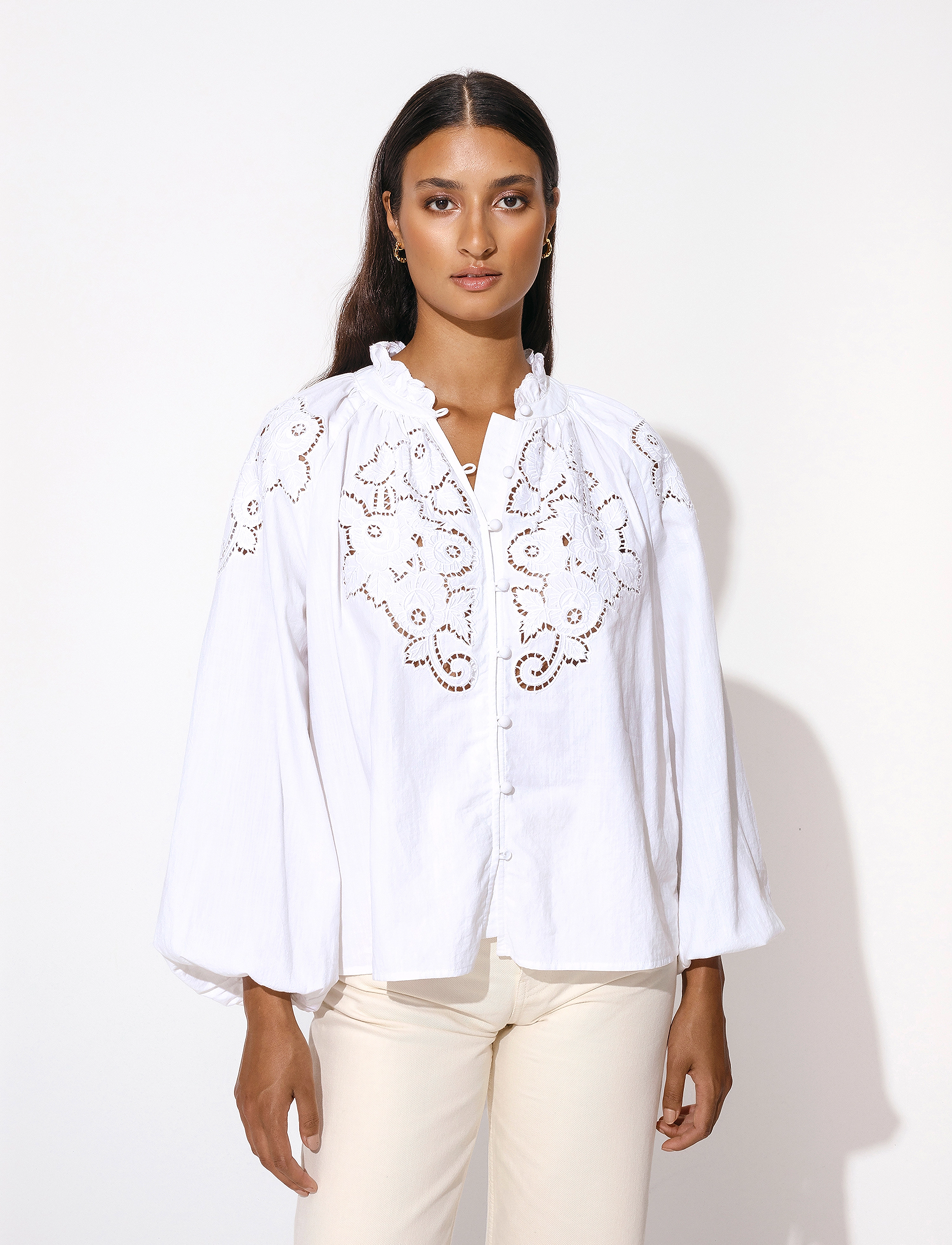 Malina - Margaux shirt - white - 3