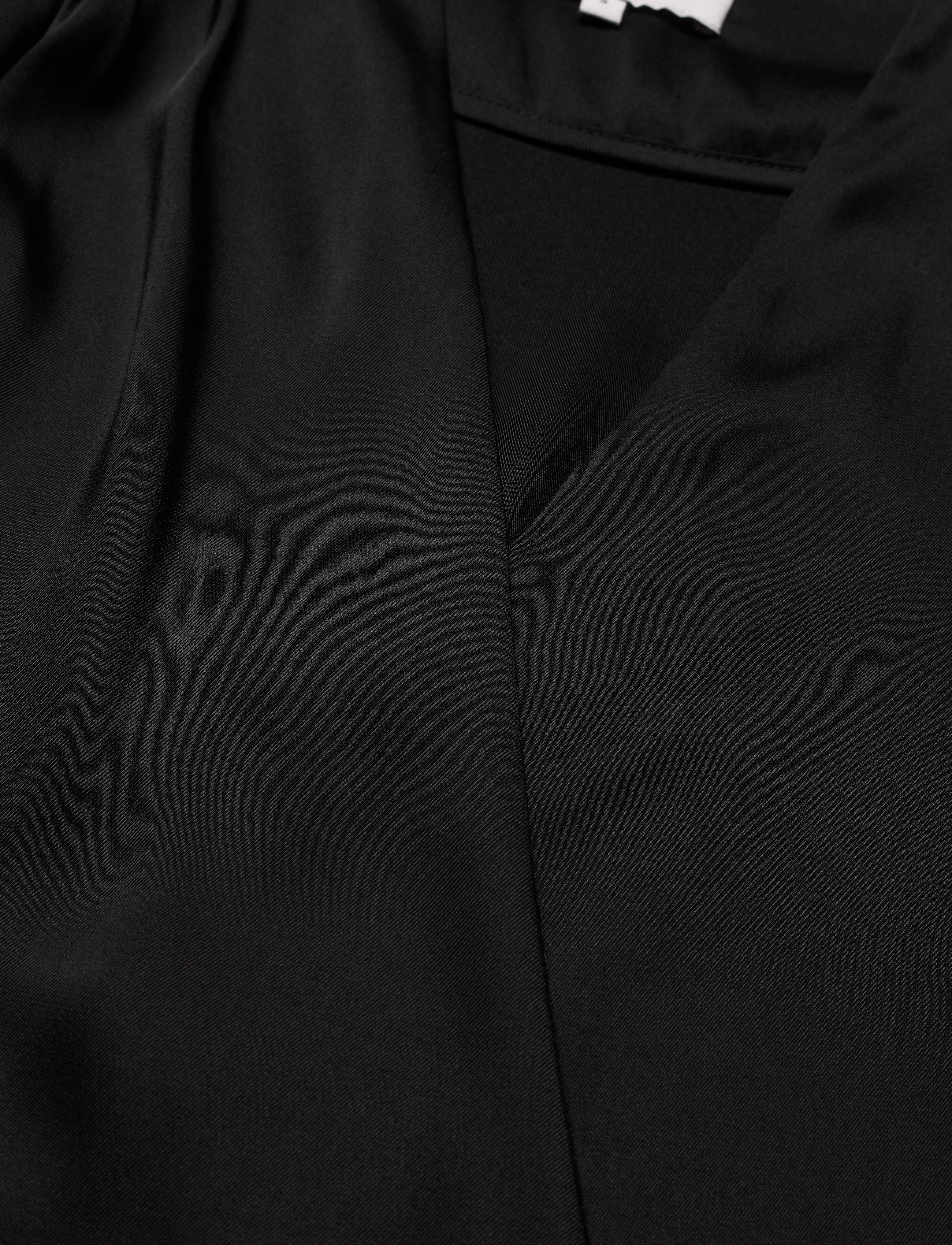Malina - Hope satin wrap blouse - black - 4