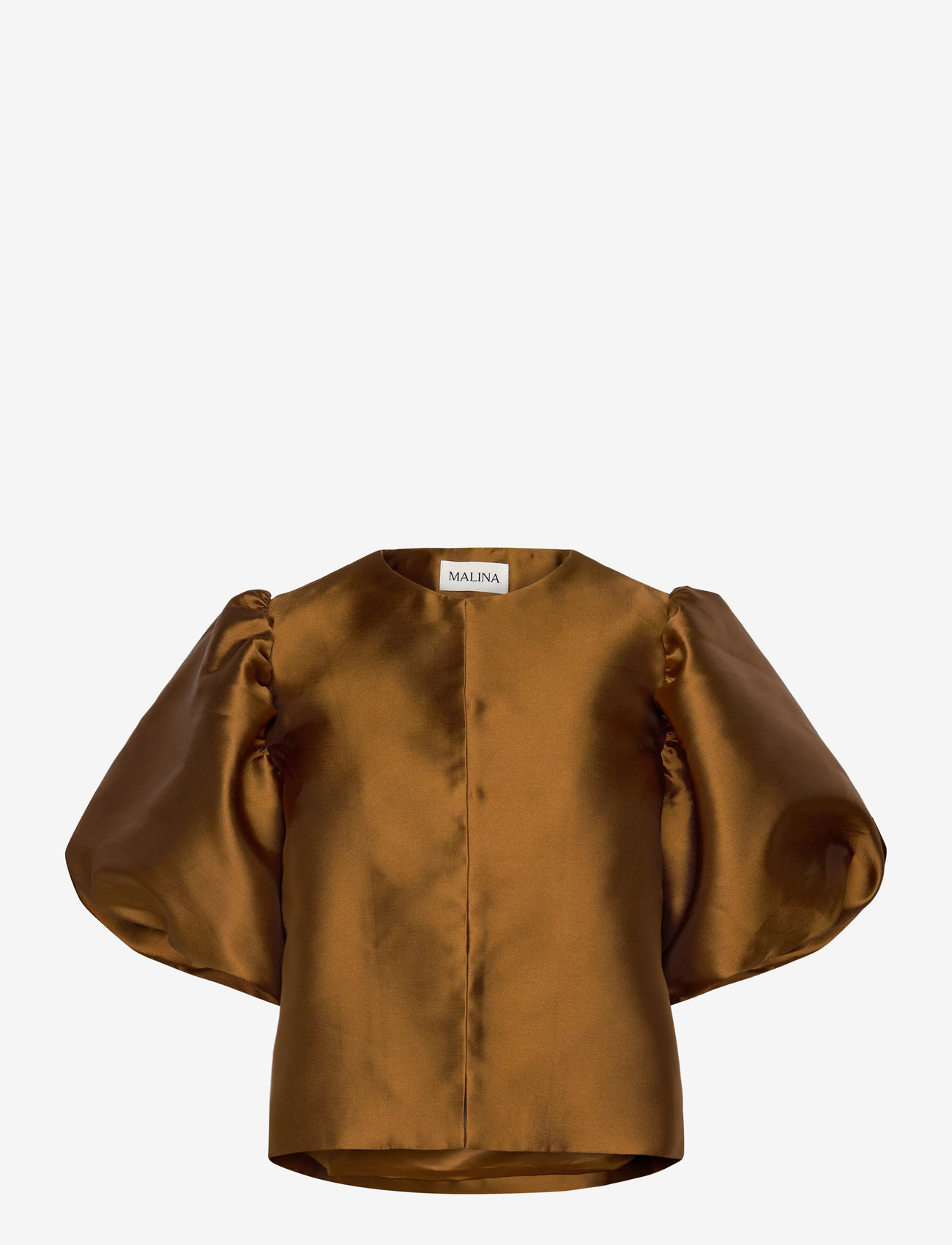 Malina - Cleo Blouse - short-sleeved blouses - amber - 1