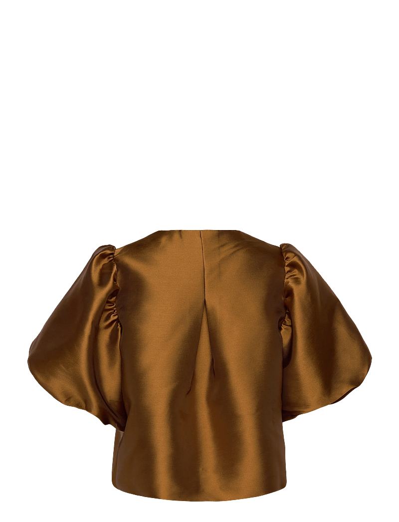 Malina - Cleo Blouse - short-sleeved blouses - amber - 2