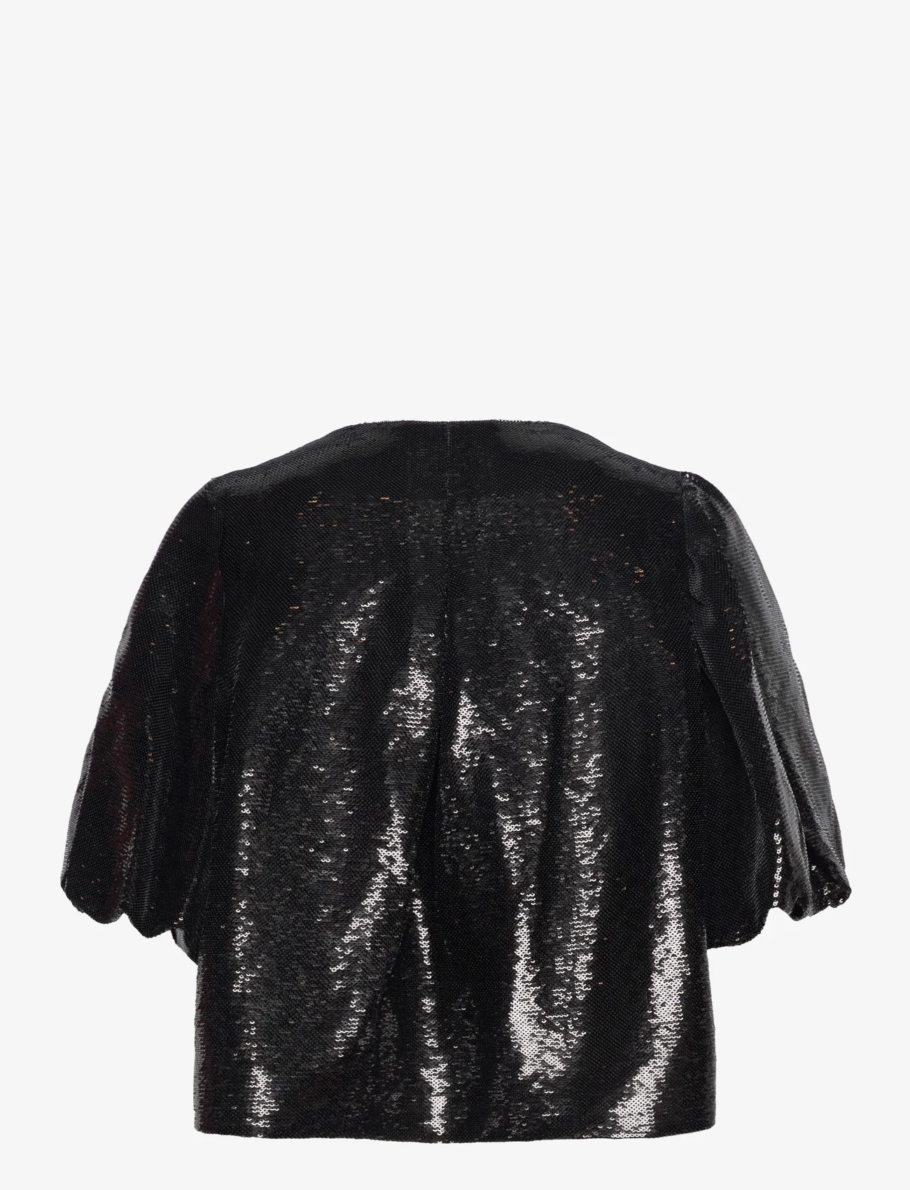 Malina - Cleo blouse - lyhythihaiset puserot - black sequin - 1