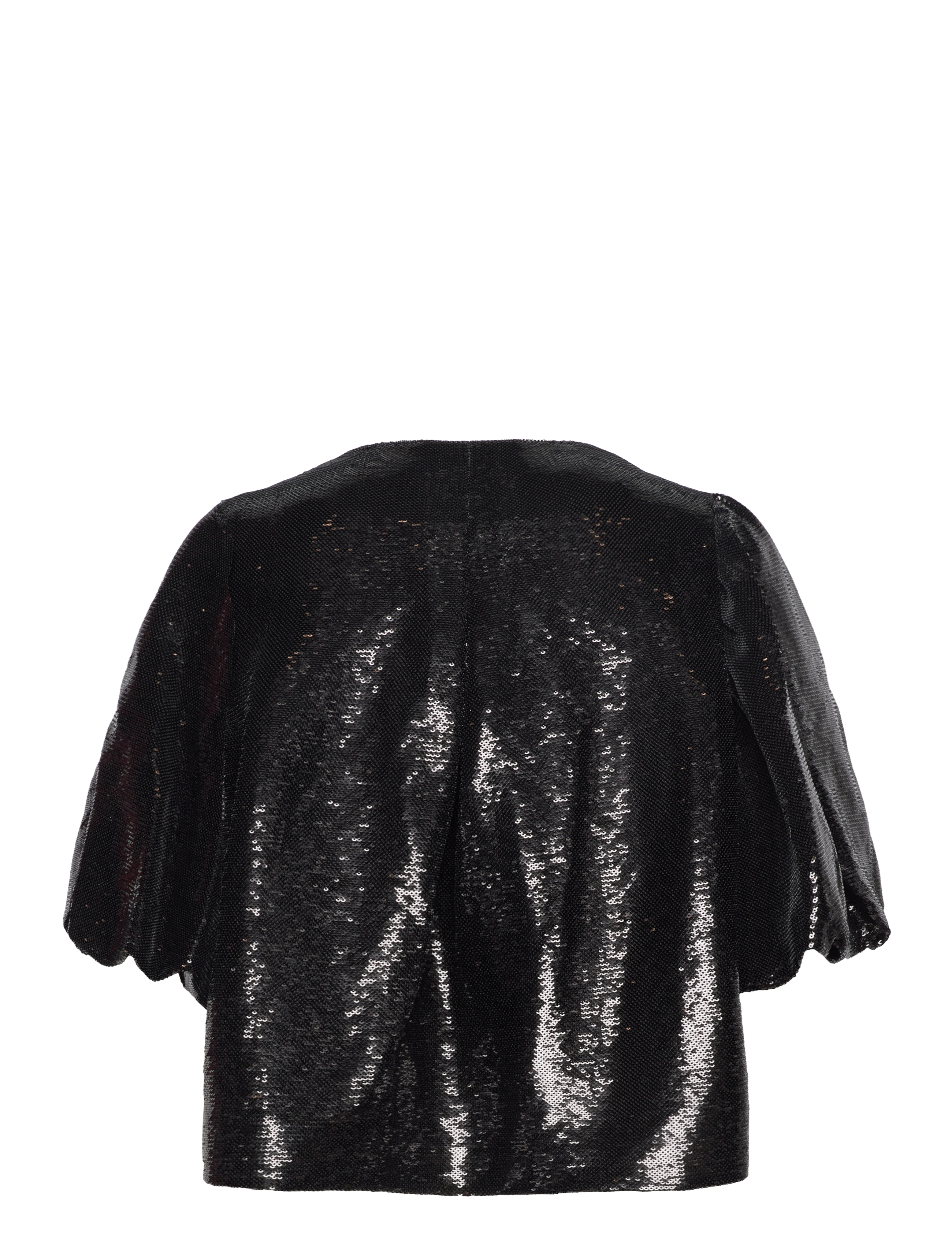 Malina - Cleo Blouse - lühikeste varrukatega pluusid - black sequin - 2