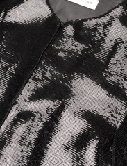 Malina - Cleo pouf sleeve blouse - kortärmade blusar - black sequin - 6