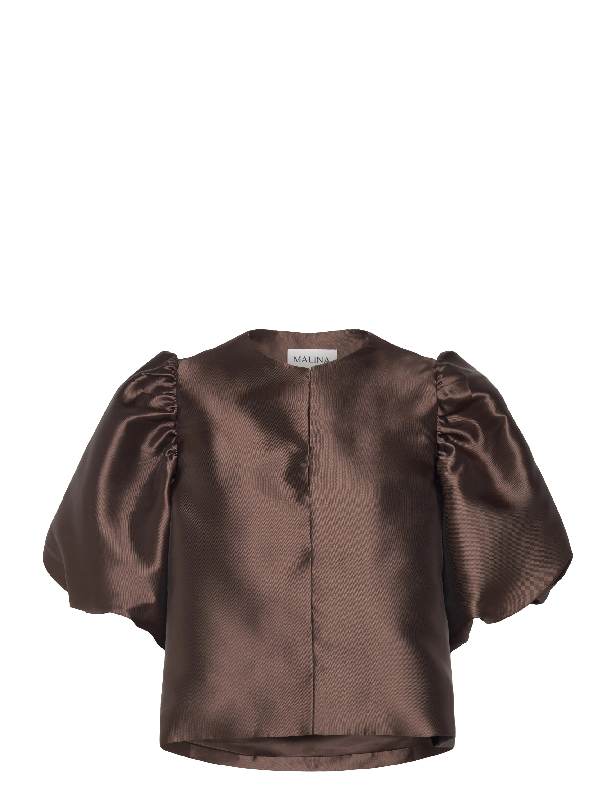 Malina - Cleo Blouse - kortærmede bluser - brown - 1