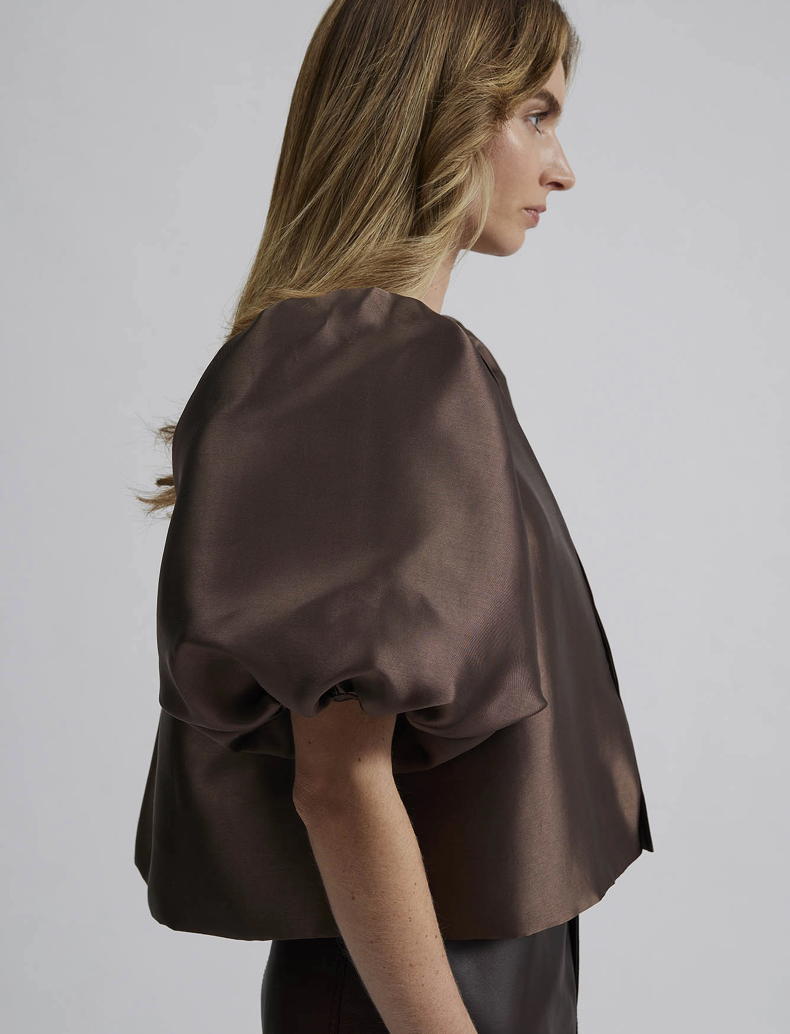 Malina - Cleo Blouse - kortærmede bluser - brown - 4