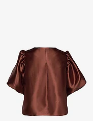Malina - Cleo pouf sleeve blouse - short-sleeved blouses - cappuccino - 2