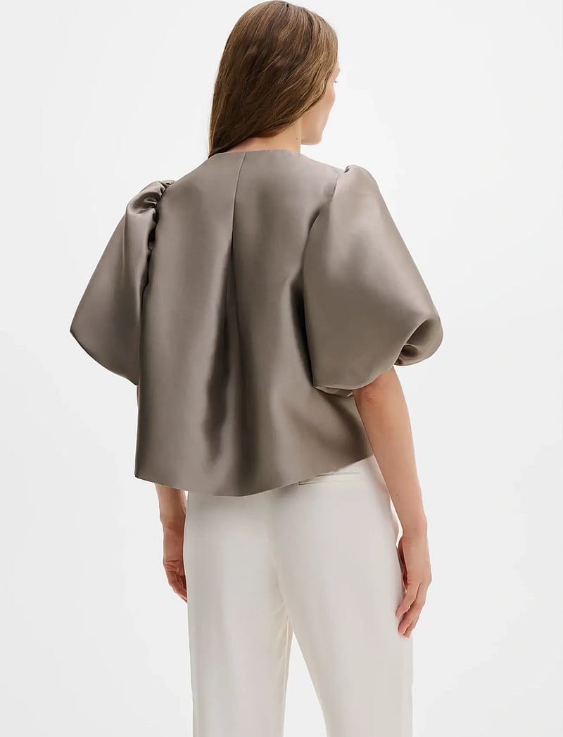 Malina - Cleo Blouse - kurzämlige blusen - graphite - 2