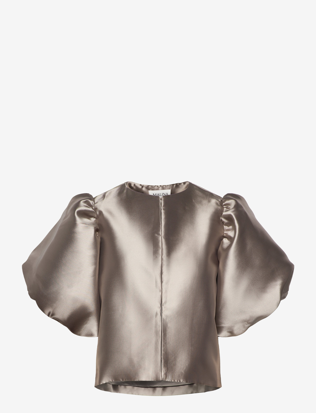 Malina - Cleo Blouse - kortærmede bluser - grey - 1